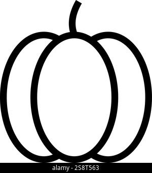 Pumpkin icon vector. Suitable for mobile apps, web apps and print media. Stock Vector