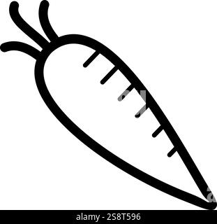 Radish icon vector. Suitable for mobile apps, web apps and print media. Stock Vector
