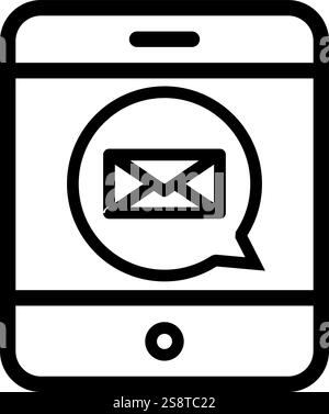 Text Message I icon vector. Suitable for mobile apps, web apps and print media. Stock Vector