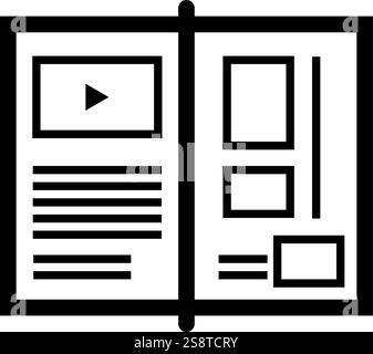 Tutorials icon vector. Suitable for mobile apps, web apps and print media. Stock Vector