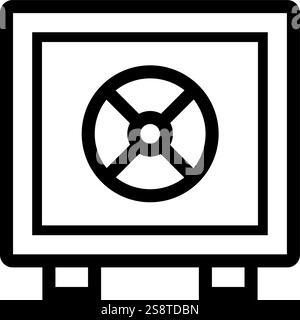 Vault icon vector. Suitable for mobile apps, web apps and print media. Stock Vector