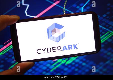 Poland. 18th Jan, 2025. In this photo illustration, the CyberArk company logo is seen displayed on a smartphone screen. (Photo by Piotr Swat/SOPA Images/Sipa USA) *** Strictly for editorial news purposes only *** Credit: Sipa USA/Ģ����ý Live News Stock Photo