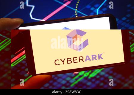 Poland. 18th Jan, 2025. In this photo illustration, the CyberArk company logo is seen displayed on a smartphone screen. (Credit Image: © Piotr Swat/SOPA Images via ZUMA Press Wire) EDITORIAL USAGE ONLY! Not for Commercial USAGE! Stock Photo