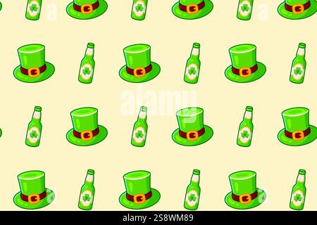 St patricks day pattern. Vector illustration. Stock Vector