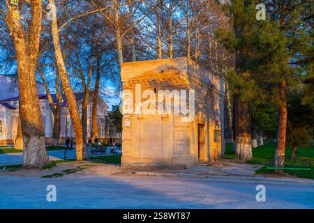 Alisher Navoi Park in Samarkand, Uzbekistan Stock Photo
