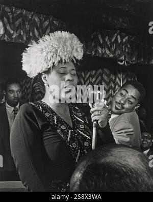 Ella Fitzgerald (with Ray Brown, Dizzy Gillespie, and Milt Jackson) Stock Photo