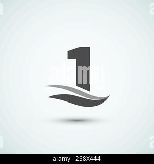 One air logo design template icon Stock Vector