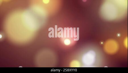 Image of colourful light spots on black background Stock Photo