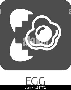 Egg Food Icon Concept Stock Vector
