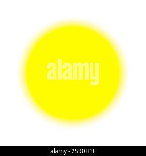 yellow circle blurred sun design vector illustration Stock Vector