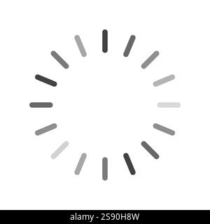simple loading icon flat on white background Stock Vector