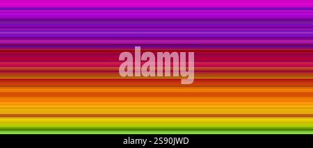playful and colorful abstract design featuring horizontal stripes in a rainbow of hues Stock Vector