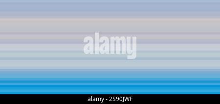 Soft ethereal horizontal stripes in a pastel blue and gray color palette Stock Vector