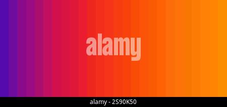 abstract composition with vertical stripes in a striking spectrum of orange red warm and cool tones Stock Vector