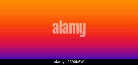 A vibrant and energetic abstract design featuring horizontal stripes in warm hues of orange, red, and transitioning to cool tones of purple Stock Vector