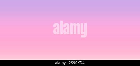 Vector gradient background with a smooth transition from purple to pink in horizontal stripe soft hues purple and pink feminine Stock Vector