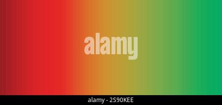 red to green in vertical stripes vector gradient background with a smooth transition Stock Vector