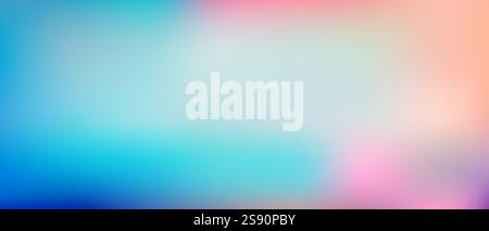 pastel gradient background. The subtle blend of delicate pink, blue, and green. blurred color variations movement and energy inspire creativity and in Stock Vector