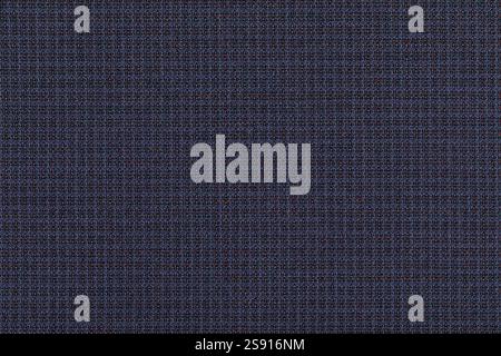 Close-up of blue fabric with a fine grid-like woven texture showcasing the intricate details of the material Stock Photo
