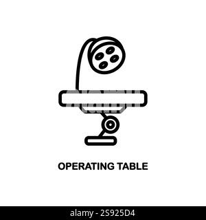Operating room icon. Linear vector illustration from health collection. Outline operating room icon vector. Thin line symbol for use on web and mobile Stock Vector