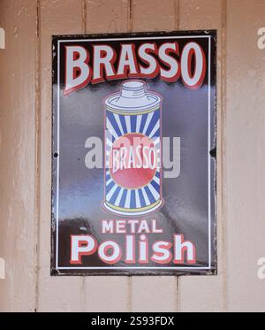 Brasso Sign old brasso metal polish sign Stock Photo - Alamy