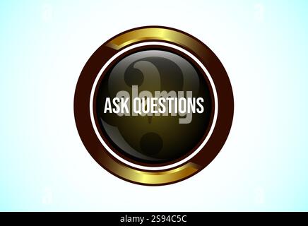 Ask questions button, Suitable for mobile app, and website UI design ...