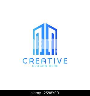 BUILDING LOGO VECTOR Stock Vector