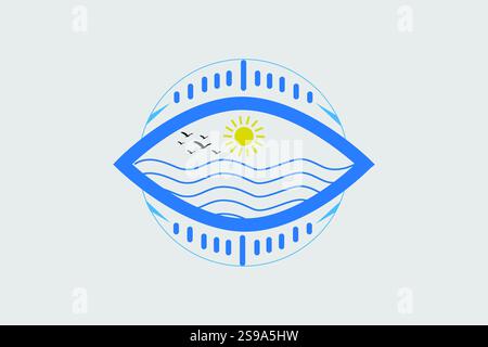 Eye Logo Design Professional & Classic Stock Vector