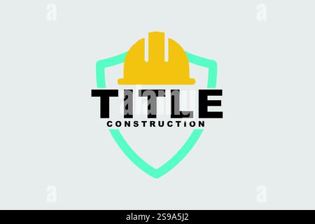 Construction Logo Design Professional & Classic Stock Vector
