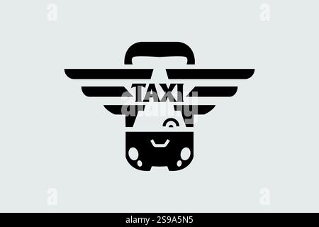 Taxi Logo Design Professional & Classic Stock Vector