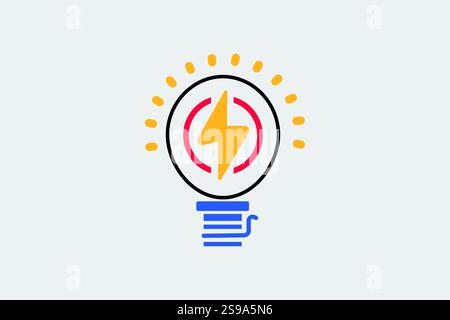 Electric Logo Design Professional & Classic Stock Vector