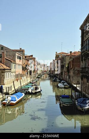Cityscape of Venice. Canal and houses all around Stock Photo - Alamy
