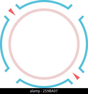 Futuristic loading bar with progress indicator and geometric shapes creating a modern and technological design, ideal for user interfaces and digital Stock Vector