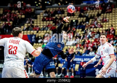 Simone Mengon of Italy during Men's EHF Euro 2026 - Italy vs Hungary ...
