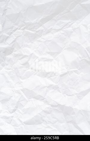 White crumpled paper texture background. Crumpled paper background Stock Photo