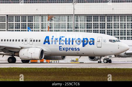 in the photo a Boeing 737-8GJ of the Eurowings company Stock Photo - Alamy