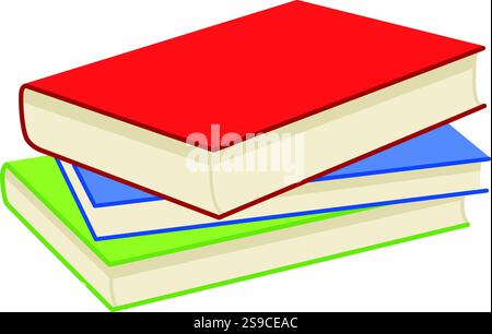 Books Digital EPS Vector File | High-Quality Educational Graphics for Creative Designs and Literature-Themed Projects Stock Vector
