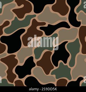 vector old school camouflage design Stock Vector