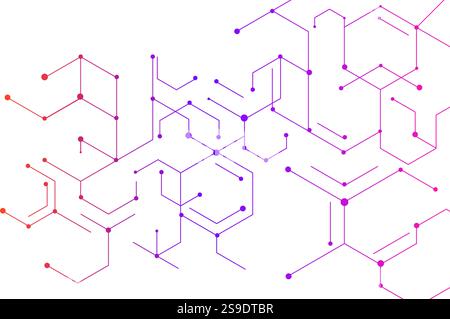 Modern Hexagon Pattern on White Background for Professional Banner Design. Stock Vector