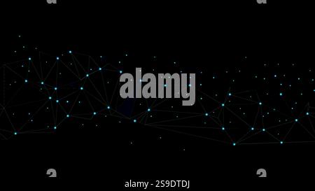 Technology triangle background, Technology Network Background. Stock Vector