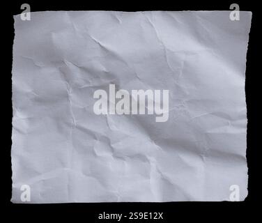 White paper on black background Stock Photo