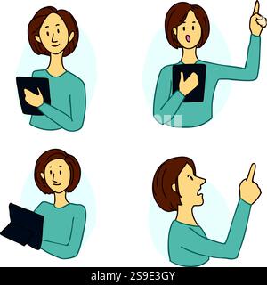 Business presentation people icon vector by garlic mystudio Stock Vector