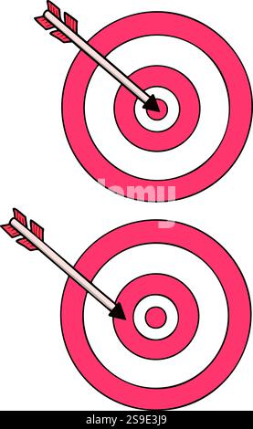 Target goals icon vector illustration by garlic mystudio Stock Vector
