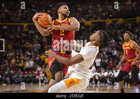 Iowa State forward Joshua Jefferson (2) shoots over Colorado guard