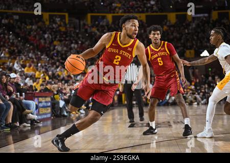 Iowa State forward Joshua Jefferson (2) shoots over Colorado guard