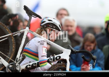 Competitive Advertising Stage Example Netherlands' Fem Van Empel pictured in action during the women's elite ...
