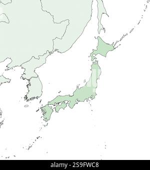 Map of Japan, shaded Stock Vector Image & Art - Alamy