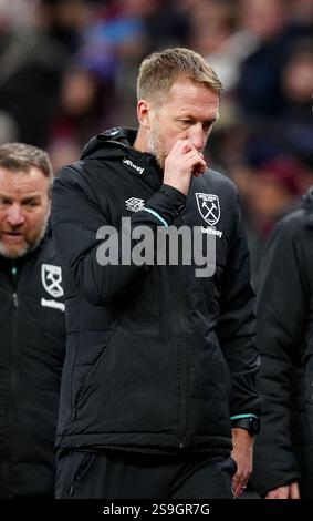 West Ham United manager Graham Potter during the Everton FC v West Ham United FC English Premier