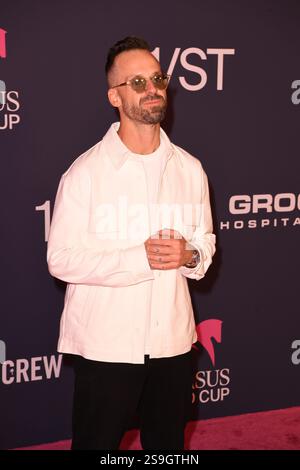 Jon George Rufus HALLANDALE, FLORIDA - JANUARY 25: Jon George, Rufus Du Sol attends ...