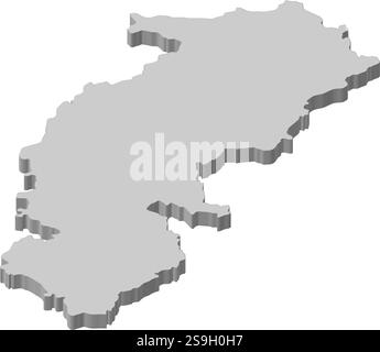 map of Chhattisgarh is a state of India with borders districts Stock ...